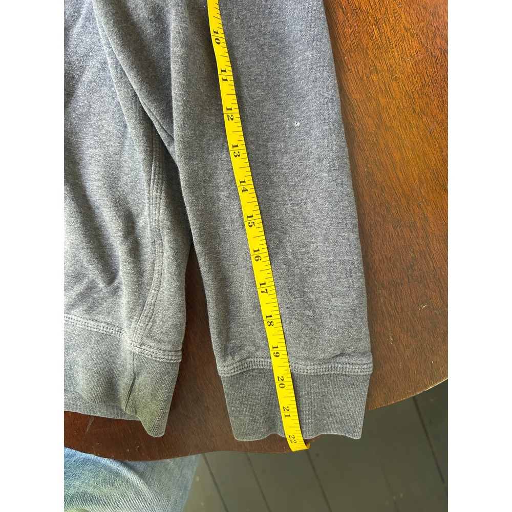 Nike Mens Embroidered Swoosh Pullover Hoodie Charcoal Gray Large - Picture 8 of 9